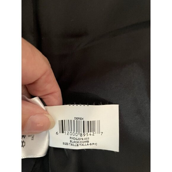 BCBGMAXAZRIA Black Cropped Blazer Jacket Derek Size S Tailored Stretch Evening - Picture 3 of 9